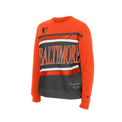 Baltimore Orioles Women's Gameday Fleece Sweatshirt - Gray/Orange | New Era