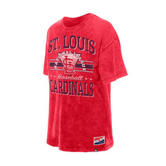 St. Louis Cardinals Women's Oversized Boyfriend T-Shirt - Red | New Era