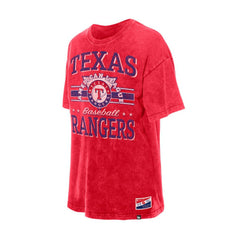 Texas Rangers Women's Oversized Boyfriend T-Shirt - Red | New Era