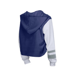 Los Angeles Dodgers Women's Boxy Lace-Up Hoodie - Royal | New Era
