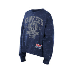 New York Yankees Women's Throwback Oversized Boxy Sweatshirt - Navy | New Era