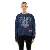 Chicago Cubs Women's Throwback Oversized Boxy Sweatshirt - Royal | New Era