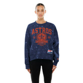 Houston Astros Women's Throwback Oversized Boxy Sweatshirt - Navy | New Era