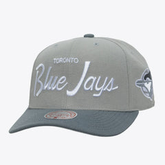 Toronto Blue Jays Cooperstown Thunderstorm Head Coach Pro-Crown Adjustable Hat - Gray | Mitchell & Ness