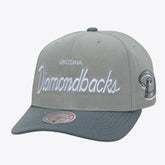 Arizona Diamondbacks Cooperstown Thunderstorm Head Coach Pro-Crown Adjustable Hat - Gray | Mitchell & Ness