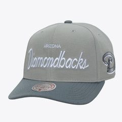 Arizona Diamondbacks Cooperstown Thunderstorm Head Coach Pro-Crown Adjustable Hat - Gray | Mitchell & Ness