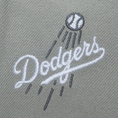 Los Angeles Dodgers Thunderstorm Head Coach Pro-Crown Adjustable Hat - Gray | Mitchell & Ness