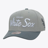 Chicago White Sox Thunderstorm Head Coach Pro-Crown Adjustable Hat - Gray | Mitchell & Ness