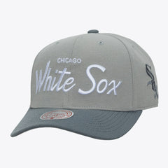Chicago White Sox Thunderstorm Head Coach Pro-Crown Adjustable Hat - Gray | Mitchell & Ness