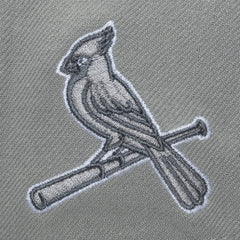 St. Louis Cardinals Thunderstorm Head Coach Pro-Crown Adjustable Hat - Gray | Mitchell & Ness