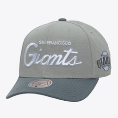 San Francisco Giants Thunderstorm Head Coach Pro-Crown Adjustable Hat - Gray | Mitchell & Ness