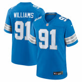 Tyleik Williams Detroit Lions Team Game Jersey - Blue | Nike discount