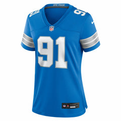 Tyleik Williams Detroit Lions Women's Team Game Jersey - Blue | Nike for sale