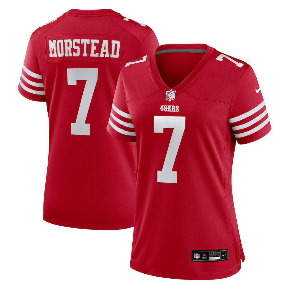 Thomas Morstead San Francisco 49ers Women's Team Game Jersey - Scarlet | Nike discount