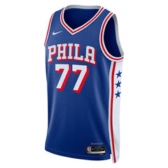 V. J. Edgecombe Philadelphia 76ers Unisex 2025 NBA Draft First Round Pick Swingman Jersey - Icon Edition - Royal | Nike shop