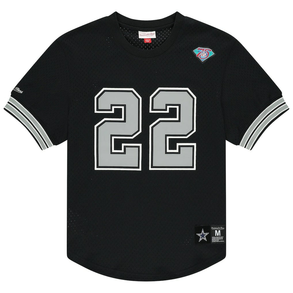 Emmitt Smith Dallas Cowboys Retired Player Name & Number Mesh Top - Black discount