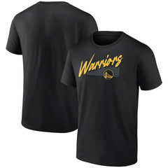 Golden State Warriors Color Block Slant Quick Strike T-Shirt sale - Black on sale