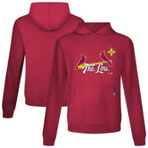 St. Louis Cardinals Levelwear City Connect Relay Core Logo Pullover Hoodie - Red