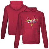 St. Louis Cardinals Levelwear City Connect Relay Back Splash Pullover Hoodie - Red