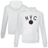 New York Mets Levelwear City Connect Relay Back Splash Pullover Hoodie - White
