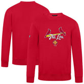 St. Louis Cardinals Levelwear City Connect Zane Back Splash Sweatshirt - Red