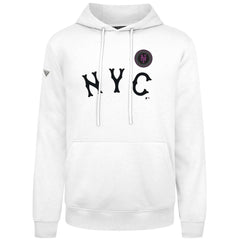 New York Mets Levelwear City Connect Podium Core Logo Pullover Hoodie - White