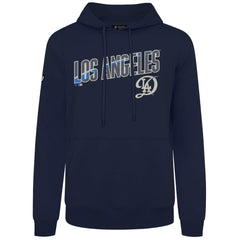 Los Angeles Dodgers Levelwear City Connect Podium Back Splash Pullover Hoodie - Navy