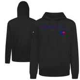 Toronto Blue Jays Levelwear City Connect Podium Back Splash Pullover Hoodie - Black