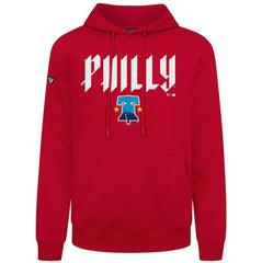 Philadelphia Phillies Levelwear City Connect Podium Back Splash Pullover Hoodie - Red