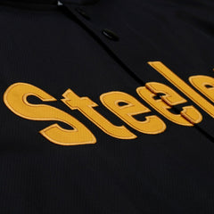 Pittsburgh Steelers Coaches Full-Snap Hooded Windbreaker Jacket - Black sale