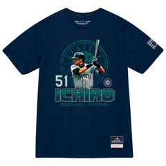 Ichiro Suzuki Seattle Mariners Hall of Fame Hitter T-Shirt - Navy | Mitchell & Ness
