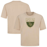 Tampa Bay Rays Levelwear Oversized Luxe Signature Knit Buckler T-Shirt - Khaki