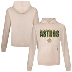 Houston Astros Levelwear Relay Protect Pullover Hoodie - Khaki