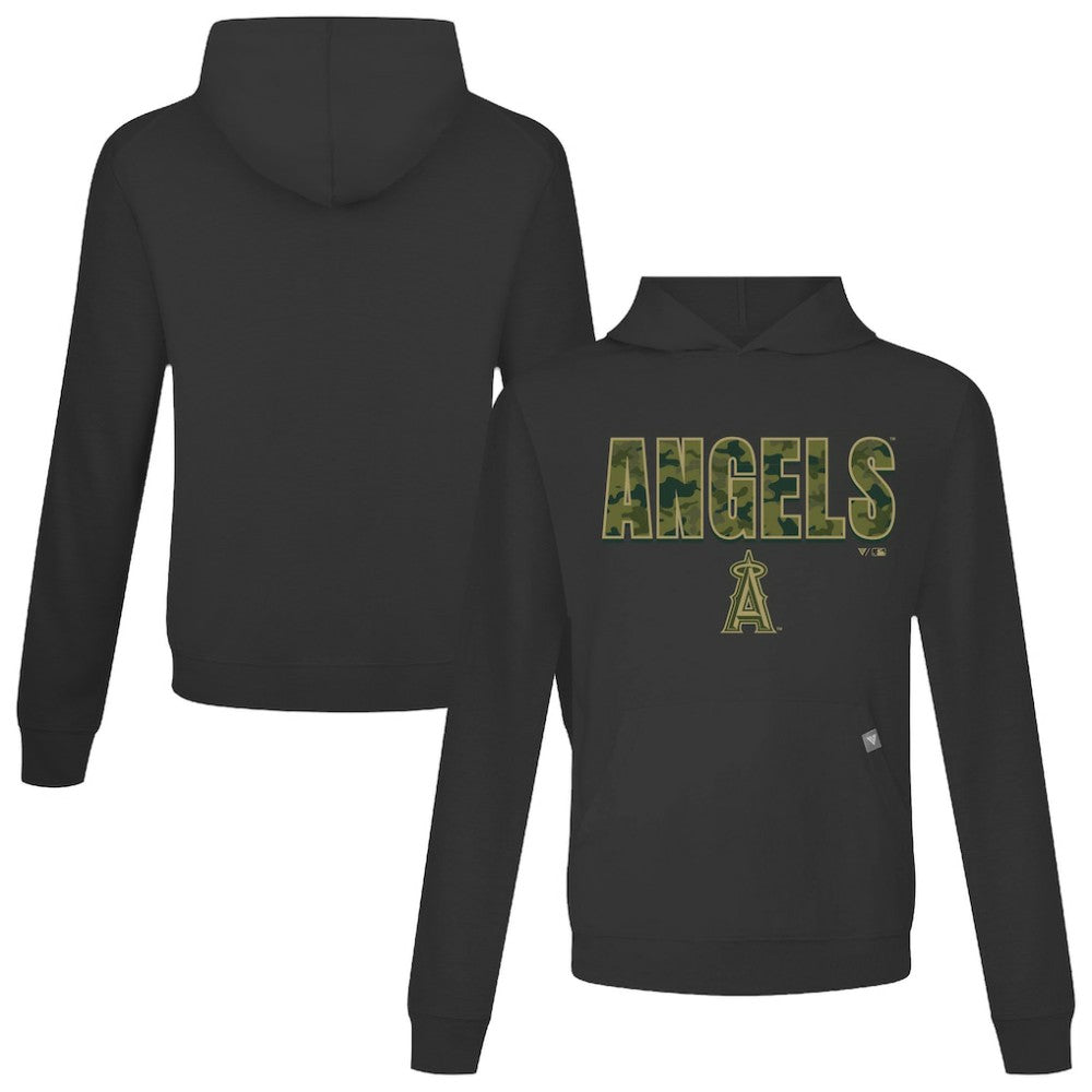 Los Angeles Angels Levelwear Relay Protect Pullover Hoodie - Black
