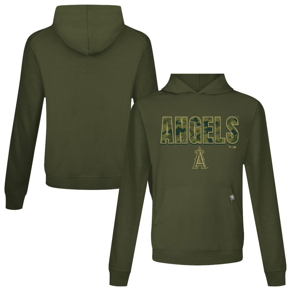 Los Angeles Angels Levelwear Relay Protect Pullover Hoodie - Green