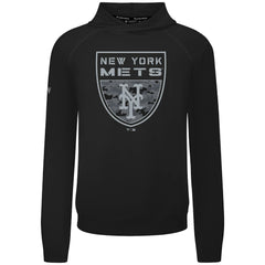 New York Mets Levelwear Mandate Buckler Tri-Blend Pullover Hoodie - Black