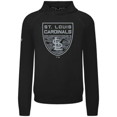 St. Louis Cardinals Levelwear Mandate Buckler Tri-Blend Pullover Hoodie - Black