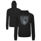 Los Angeles Dodgers Levelwear Mandate Buckler Tri-Blend Pullover Hoodie - Black