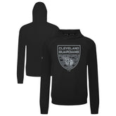 Cleveland Guardians Levelwear Mandate Buckler Tri-Blend Pullover Hoodie - Black