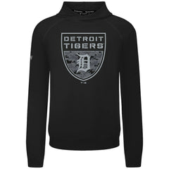 Detroit Tigers Levelwear Mandate Buckler Tri-Blend Pullover Hoodie - Black