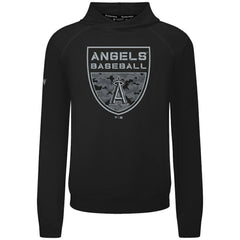 Los Angeles Angels Levelwear Mandate Buckler Tri-Blend Pullover Hoodie - Black