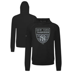 New York Yankees Levelwear Mandate Buckler Tri-Blend Pullover Hoodie - Black