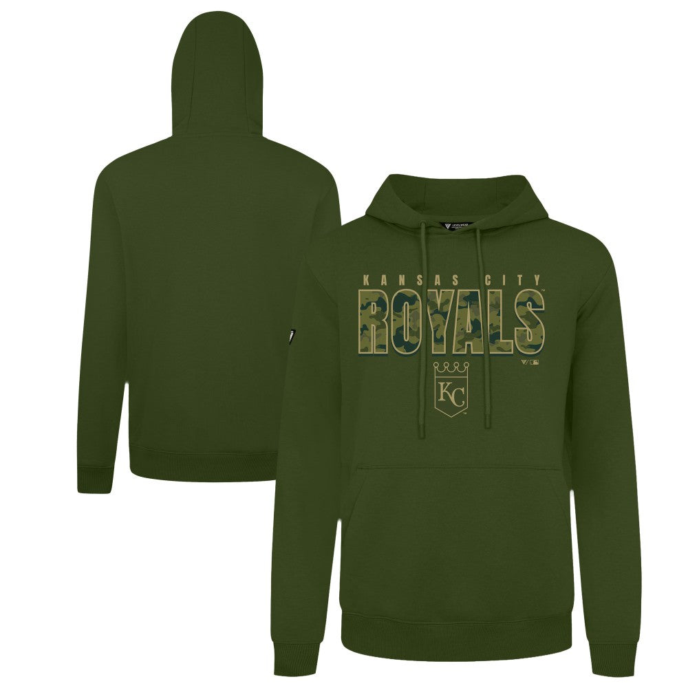 Kansas City Royals Levelwear Podium Protect Pullover Hoodie - Green