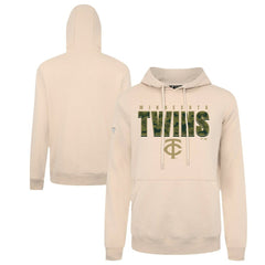 Minnesota Twins Levelwear Podium Protect Pullover Hoodie - Khaki