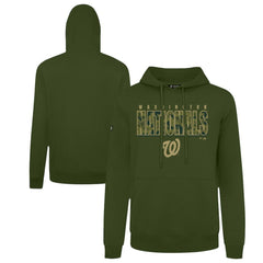 Washington Nationals Levelwear Podium Protect Pullover Hoodie - Green