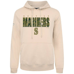 Seattle Mariners Levelwear Podium Protect Pullover Hoodie - Khaki
