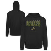 Atlanta Braves Levelwear Podium Protect Pullover Hoodie - Black