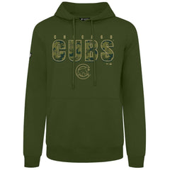 Chicago Cubs Levelwear Podium Protect Pullover Hoodie - Green