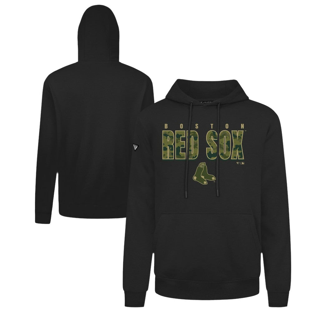 Boston Red Sox Levelwear Podium Protect Pullover Hoodie - Black