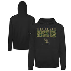 Colorado Rockies Levelwear Podium Protect Pullover Hoodie - Black